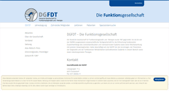 Desktop Screenshot of dgfdt.de