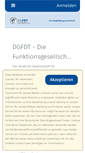 Mobile Screenshot of dgfdt.de