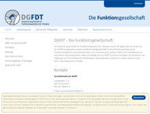 Tablet Screenshot of dgfdt.de